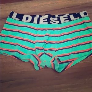 Diesel Size L Candystripe boxer brief